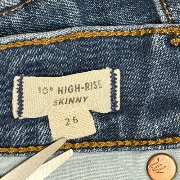 Madewell 10” High-Rise Skinny Jeans – Size 26 - Picture 5 of 7